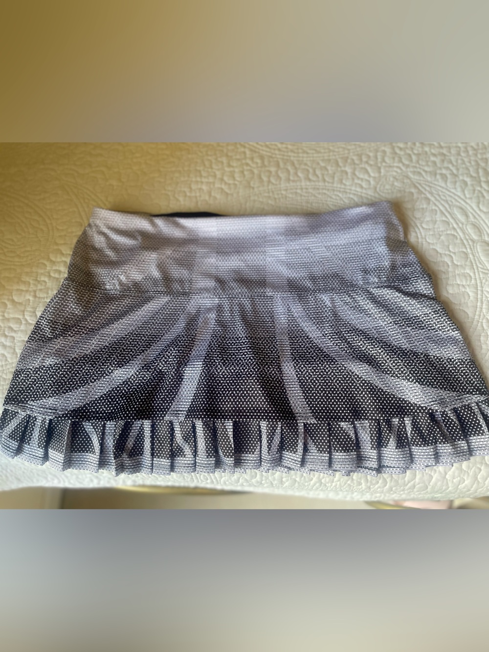 Lucky in Love Black and White Polka Dot Ruffle Mini Skirt